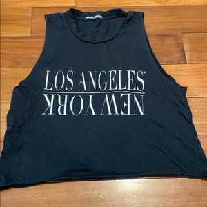 Brandy Melville graphic muscle tee